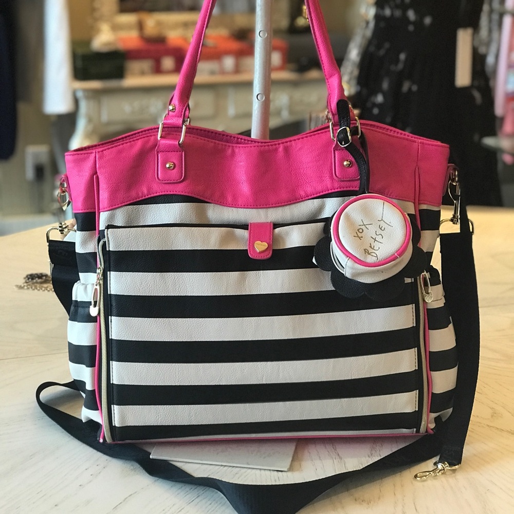 Betsey Johnson Tote Diaper Bag Purse Shoulder Bag